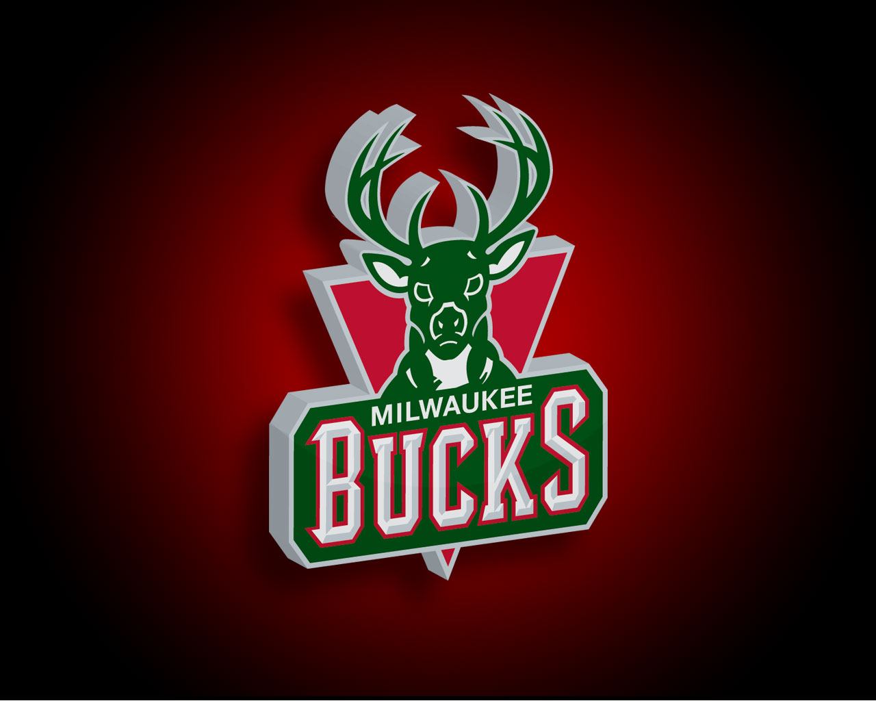 Milwaukee Bucks Logo 3D wallpapers HD