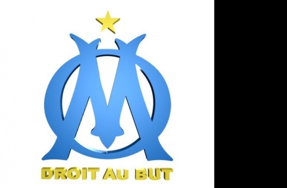 Olympique de Marseille Logo 3D download in high quality