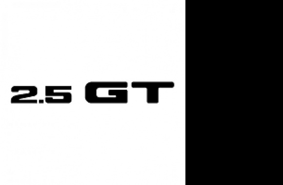 2.5 GT Logo download in high quality