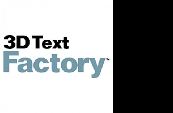 3D Text Factory Logo download in high quality