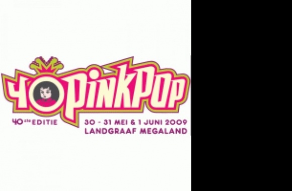 40 Jaar PinkPop Logo