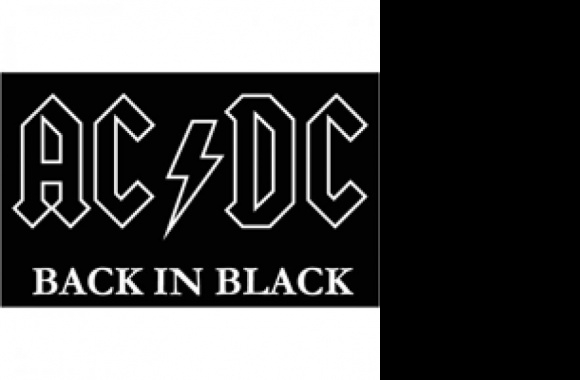 AC DC black Logo download in high quality