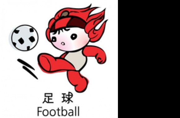 Beijing 2008 Mascota_futball Logo download in high quality