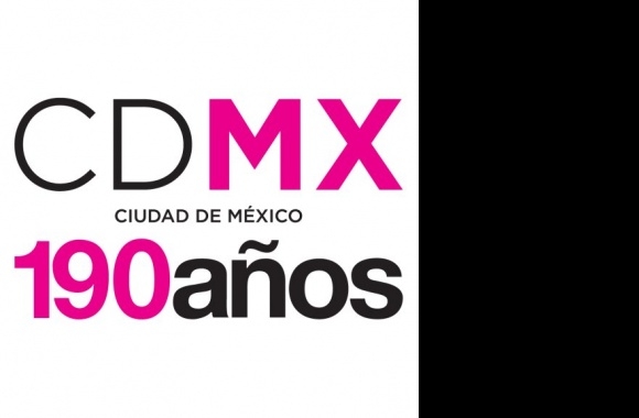 Ciudad de México 190 años Logo