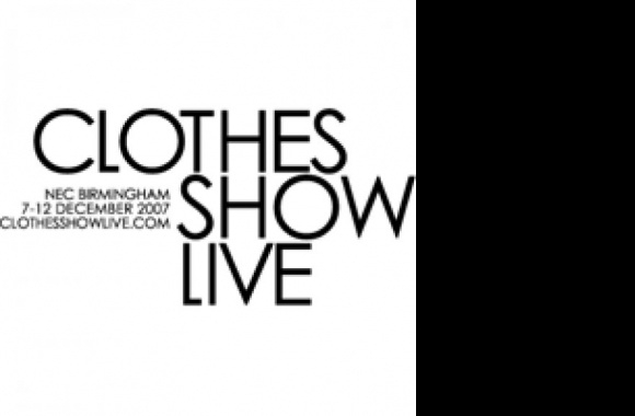 Clothes Show Live Logo download in high quality