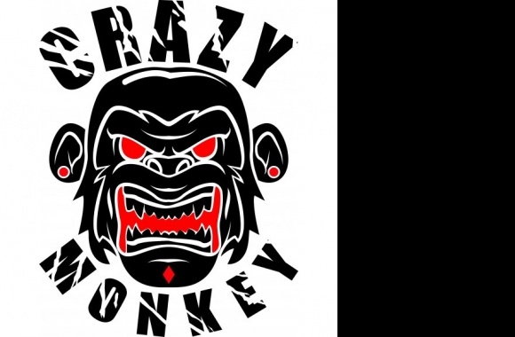 crazy monkey vector Logo download in high quality