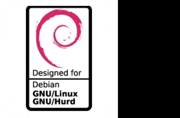 Designed for Debian Logo download in high quality