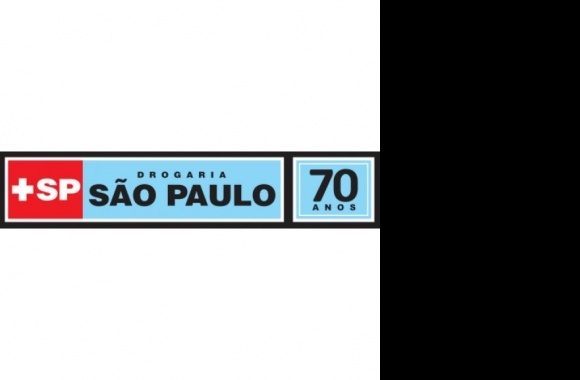 Drogaria São Paulo 70 anos Logo