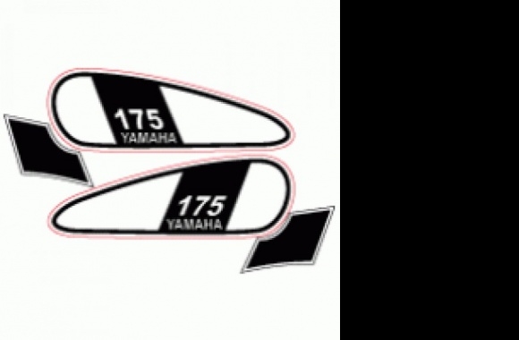 dt yamaha 175 1975 Logo