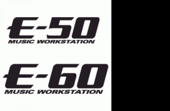 E-50 E-60 Music Workstation Logo download in high quality