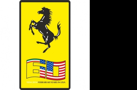 Ferrari 60 Years in America Logo download in high quality