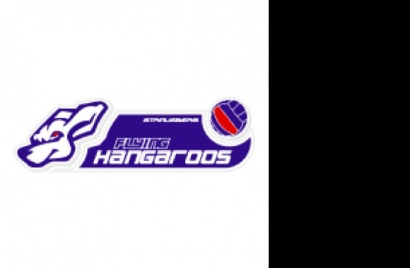 Flying Kangaroos Volleyball Logo