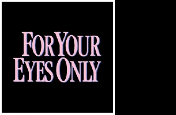 For Your Eyes Only Logo download in high quality
