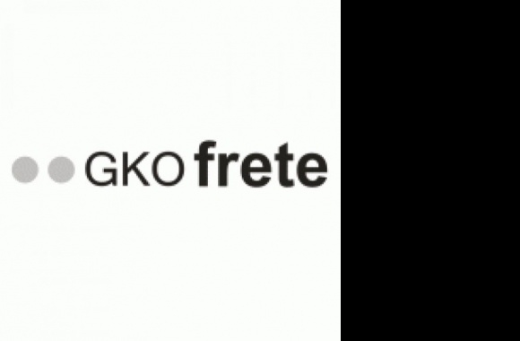 GKO FRETE B&W Logo download in high quality