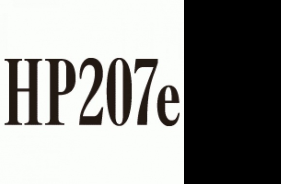 HP207e Logo download in high quality