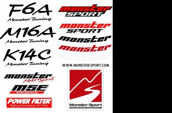 MONSTER SPORT KIT DECALS Logo