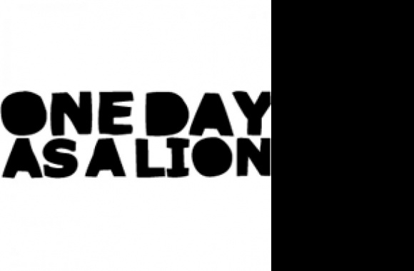 ONE DAY AS A LION Logo