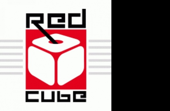 Red Cube Concept Bar Logo