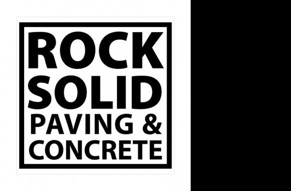 Rock Solid Paving & Concrete Logo download in high quality