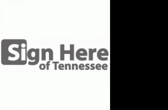 Sign Here of Tennessee Logo download in high quality