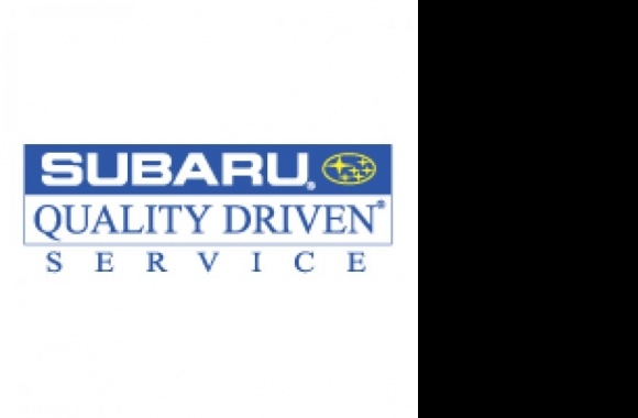 Subaru Quality Driven Service Logo download in high quality