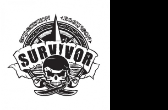 Survivor Expedition Robinson (B&W) Logo