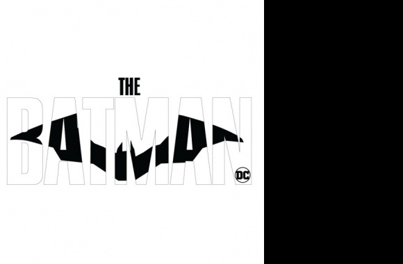 The Batman 2022 logo B&W ver Logo