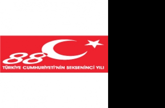 Türkiye Cumhuriyeti 88. yıl logosu Logo