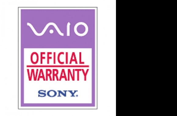 Vaio - Official Warranty Logo download in high quality