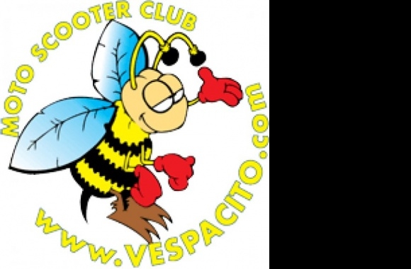 Vespacito moto scooter club Logo