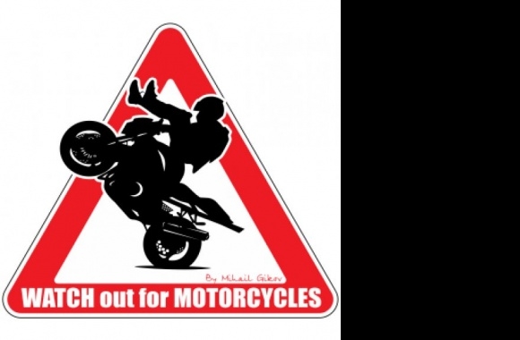 Watch out for motorcycles Logo