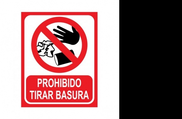 Prohibido Tirar Basura Logo download in high quality