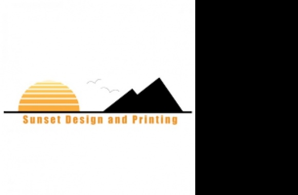 Sunset Design and Printing Logo download in high quality