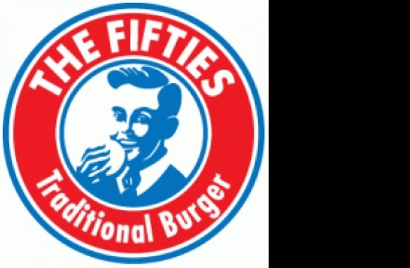 The Fifties Traditional Burger Logo download in high quality