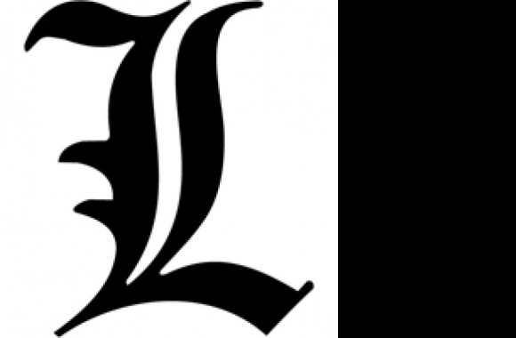 'L' letter from Death Note Logo download in high quality