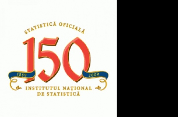 150 de ani de statistică oficiala Logo download in high quality