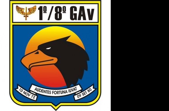 1º 8º GAV Logo download in high quality