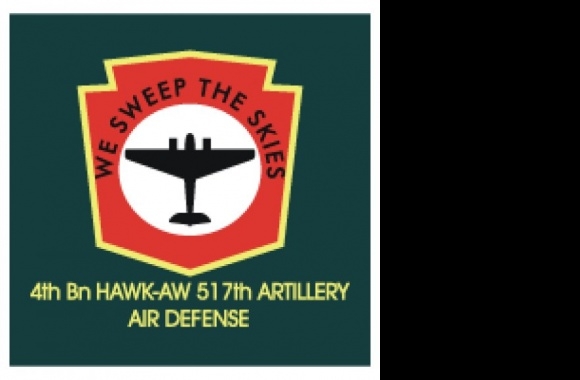 4th Bn HAWK-AW 517th Artillery Logo download in high quality