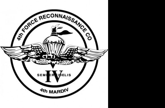 4th Force Reconnaissance Co Logo download in high quality