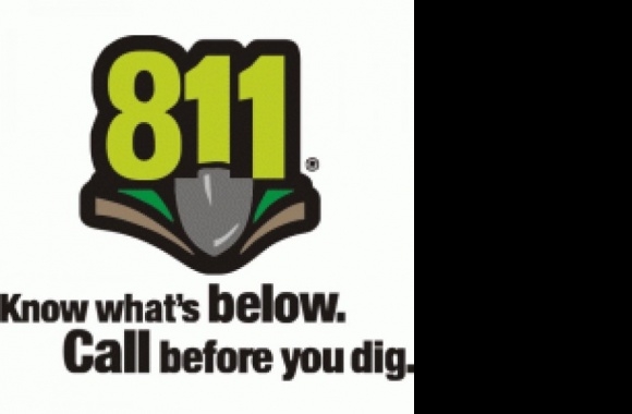 811 Know Whats Below Logo download in high quality