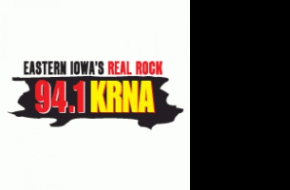 94.1 KRNA Eastern Iowa's Real Rock Logo download in high quality