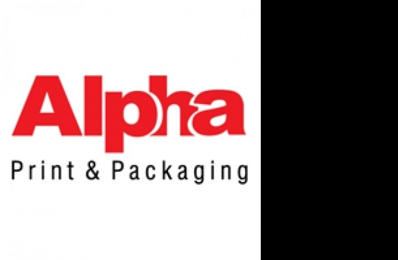 Alpha Print & Packaging Logo download in high quality