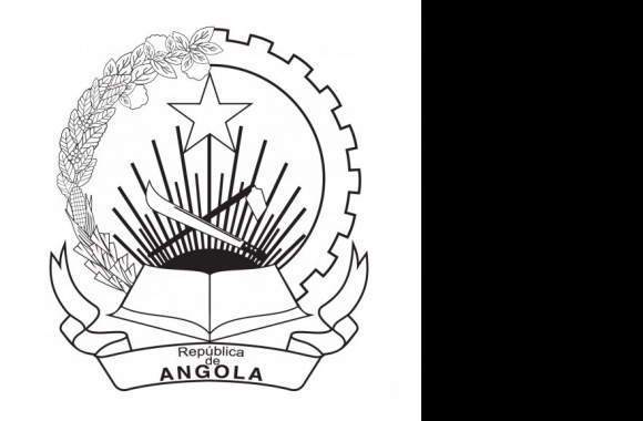 Angola Coat of Arms BW Logo download in high quality