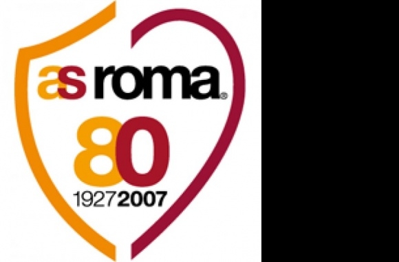 AS ROMA 80° anniversary Logo download in high quality