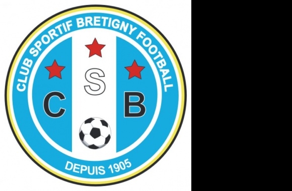 Club Sportif Bretigny Football Logo download in high quality