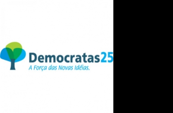 Democratas 25 Slogan Logo