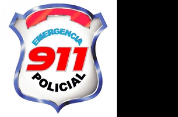 911 Emergencia Policial 3D Logo