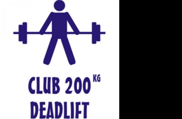 Club 200kg Deadlift Logo download in high quality