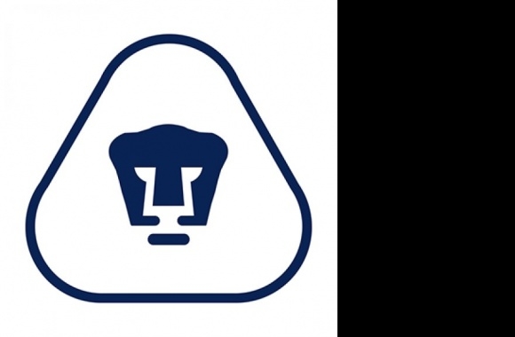 Pumas (blanco y azul) Logo download in high quality