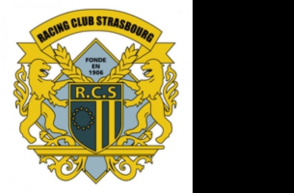 RC Strasbourg (middle 80's logo) Logo download in high quality